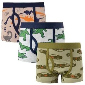 New three pair kid’s boy’s boxer briefs 6-7